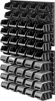 Tablica warsztatowa Kadax Lokke K7721 58 x 78 cm 50 elementów Czarna (5903699468739)