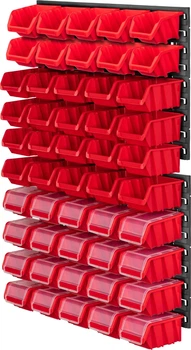 Tablica warsztatowa Kadax Lokke K7722 58 x 78 cm 50 elementów Czerwona (5903699468746)