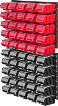 Tablica warsztatowa Kadax Lokke K7726 58 x 78 cm 50 elementów Czarno-czerwona (5903699468784)