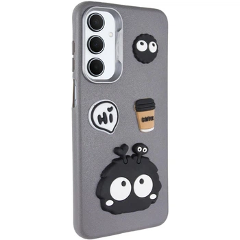 Чехол Накладка CaseIT Leather Toys для Samsung Galaxy A16 4G/5G Monster / Grey