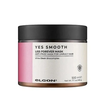 Розгладжуюча маска для волосся Elgon Yes Smooth Liss Forever проти пухнастості та для шовковистої гладкості, 500 мл