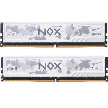 Оперативна пам'ять Apacer 32GB (2x16GB) DDR5 6000MHz NOX White (AH5U32G60C622MWAA-2)