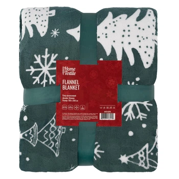 ARDESTO Плед Ardesto Christmas Flannel 160х200см, 100% поліестер, ялинки
