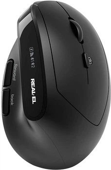 Мышка REAL-EL RM-490W Black (EL123200058)