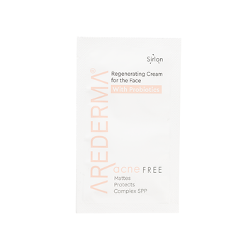 Тестер крем для лица AREDERMA ACNE FREE для проблемной кожи склонной к акне с пробиотиками восстанавливающий аредерма 7 мл