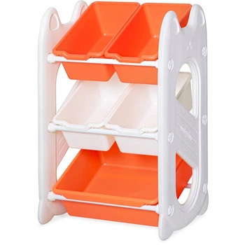 Детский стеллаж для хранения Coral Mini Mealux KD-E021 Orange 70х34х44 см