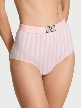 Трусики сліпи жіночі бавовняні Victoria's Secret 549415030 L Білий/Рожевий (1159851670)