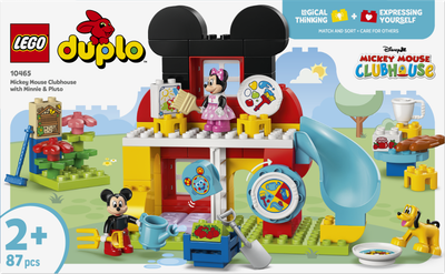 Zestaw klocków LEGO DUPLO Klub Myszki Miki z Minnie i Pluto 87 elementów (10465)