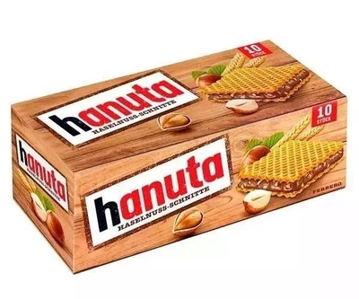 Вафлі Ханута Hanuta Haselnuss-Schnitte 220 г (10шт)