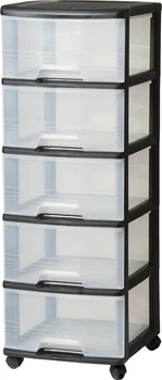 Стелаж Curver з 5 шухлядами 5 x 20 л 214752 Прозорий (3253926770282)