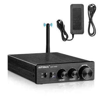 Усилитель звука AIYIMA A07 PRO 48V. Bluetooth 5.2, AUX, 300Wx2 (TPA3255) Black