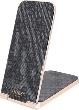 Ładowarka bezprzewodowa Guess 4G Pattern 2-in-1 MagSafe 15W Black (GUDCFAL4PEGK)