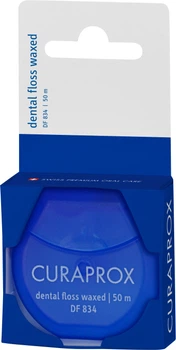 Зубна нитка Curaprox вощена з ароматом м'яти 50 м (7612412428285)