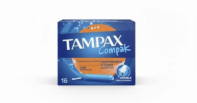 Тампоны с аппликатором Tampax Compak Super Plus Duo 16 шт