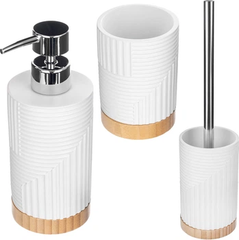 Набір аксесуарів для ванної кімнати Kadax Lunel Білий (K10215)