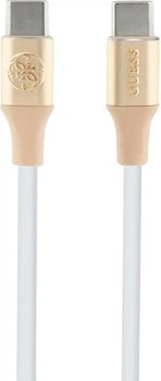 Kabel Guess Silicone with Aluminium FC USB-C to USB-C 1.5 m Gold (GUCCLALRGDD)