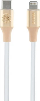 Kabel Guess Silicone with Aluminium FC USB-C to Lightning 1.5 m Gold (GUCLLALRGDD)