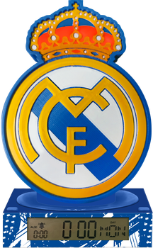 Lampka 3D z budzikiem Kids Euroswan HALA MADRID Real Madrid (8435507889223)