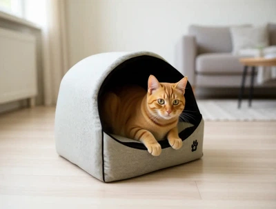 Будка для котів та собак Лофт Коричневий