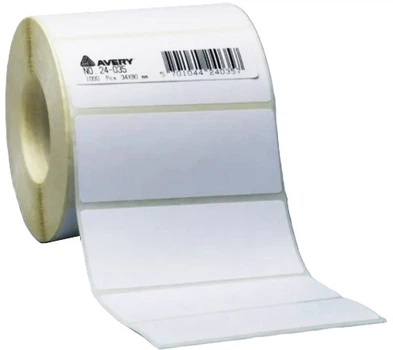 Самоклеящиеся этикетки на рулоне Avery Paper 75x36 мм Белые 1000 шт. 24-034 (5701044240340)