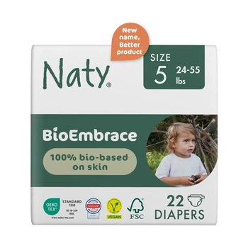 Эко-подгузники детские BioEmbrace Eco by Naty Size 5 (11-25 кг) 22 шт