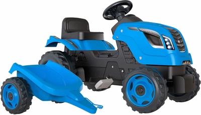 Трактор Smoby Farmer XL на педалях з причепом синій 1440744 (3032167101297)