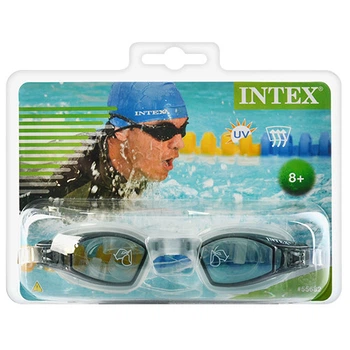 Очки для плавания Intex детские черные (55682-BL)
