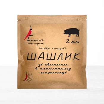 Маринад Горячий Попугай для 2кг шашлыка из свинины классический, 108 г