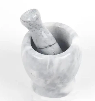 Мраморная ступка с пестиком Frico FRU-059 для специй, 150 мл, серая