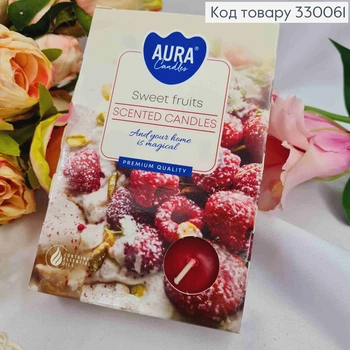 Аромасвічка таблетка BISPOL "Sweet fruits" 6 шт/4 годин