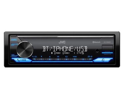 Автомагнитола JVC KD-X382BT USB, bloetooth, 1 Din, подсветка синий