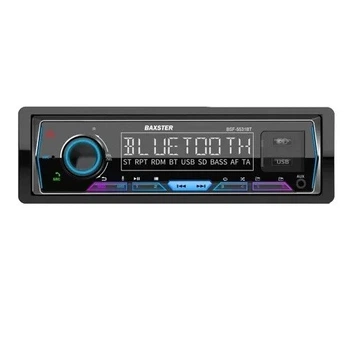 Автомагнітола Baxster BSF-5531BT Multicolor RGB USB, 1 Din, дисплей (40P-VA LCD), bloetooth 5.3, 6хRCA, вихід на сабвуфер (RCA
