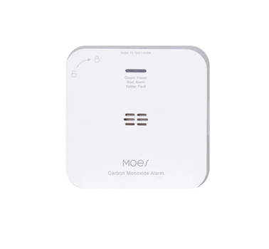 Детектор угарного газа MOES Tuya Zigbee, сигнализация CO, датчик для умного дома с сиреной, Smart Life