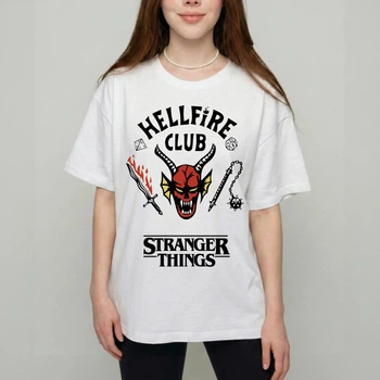 Футболка оверсайз женская Stranger Things (Очень странные дела) Hellfire Club размер S