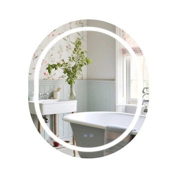 Дзеркало Qtap Gemini 800х700 з LED-підсвічуванням Touch, з антизапотіванням, з димером, рег. темп. кольору (3000-6500K) Reverse