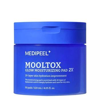 Зволожуючі педи для обличчя 50 шт Medi Peel Mooltox Glow Moisturizing Pad 2x