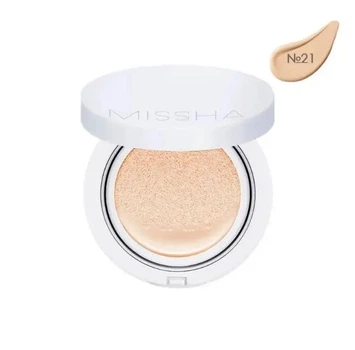 Увлажняющий тональный кушон 21 Light Beige Missha Magic Cushion Moist Up - SPF50+/PA+++