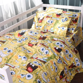 Комплект постельного белья MirSon Бязь 17-0804 Funny Sponge Bob 110 x 140 см (2200011447285)