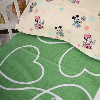 Простынь MirSon Бязь 20-0043 Green Mikey Mouse 150 х 220 см (2200010284690)