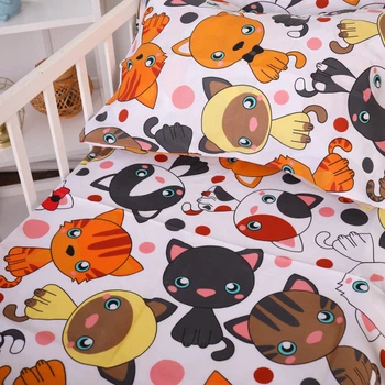 Простынь MirSon Бязь 20-0035 Colored kittens 150 х 220 см (2200010284133)