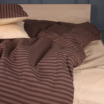 Простынь MirSon Бязь 17-0767 Elegant Stripes 150 х 220 см (2200011018324)
