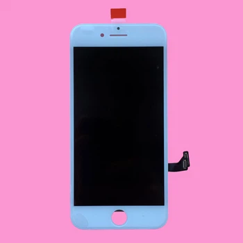 Дисплей (екран) Apple iPhone 7, High quality, З сенсорним склом, З рамкою, Білий - 158181