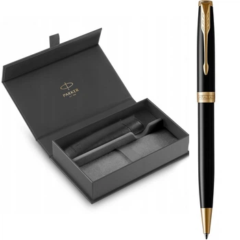 Набір Parker SONNET 17 Black Lacquer GT BP кулькова ручка + чохол 86 032b242