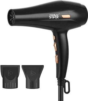 Фен WINNINGSTAR ST-5714 2400W Black