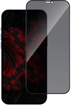 Защитное стекло антишпион Intaleo Privacy для Apple iPhone 12 Pro/12 Black (1283126621369)
