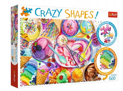 Пазл Сладкое мороженое - 600 элементов Trefl Crazy Shapes 11119