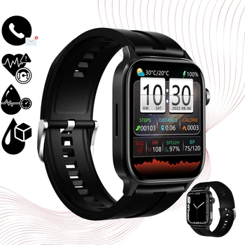 Смарт-часы Lige GT22 Black (звонки, пульсоксиметр, тонометр, темп. тела)