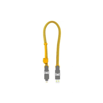 Дата кабель 6in1 inCharge XL 0.3m yellow Rolling Square (XLS03R) (342682)