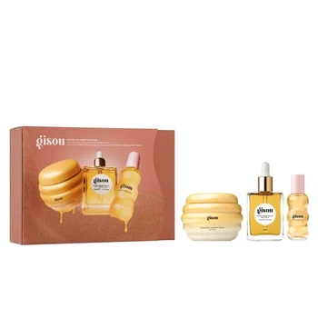 Подарунковий набір Gisou On-The-Go Honey Hair Trio (парфум для волосся 15 мл + олія для волосся 20 мл + маска для волосся 75 мл)