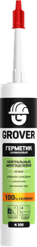 Герметик силіконовий нейтральний для дзеркал Grover N300 300 мл білий